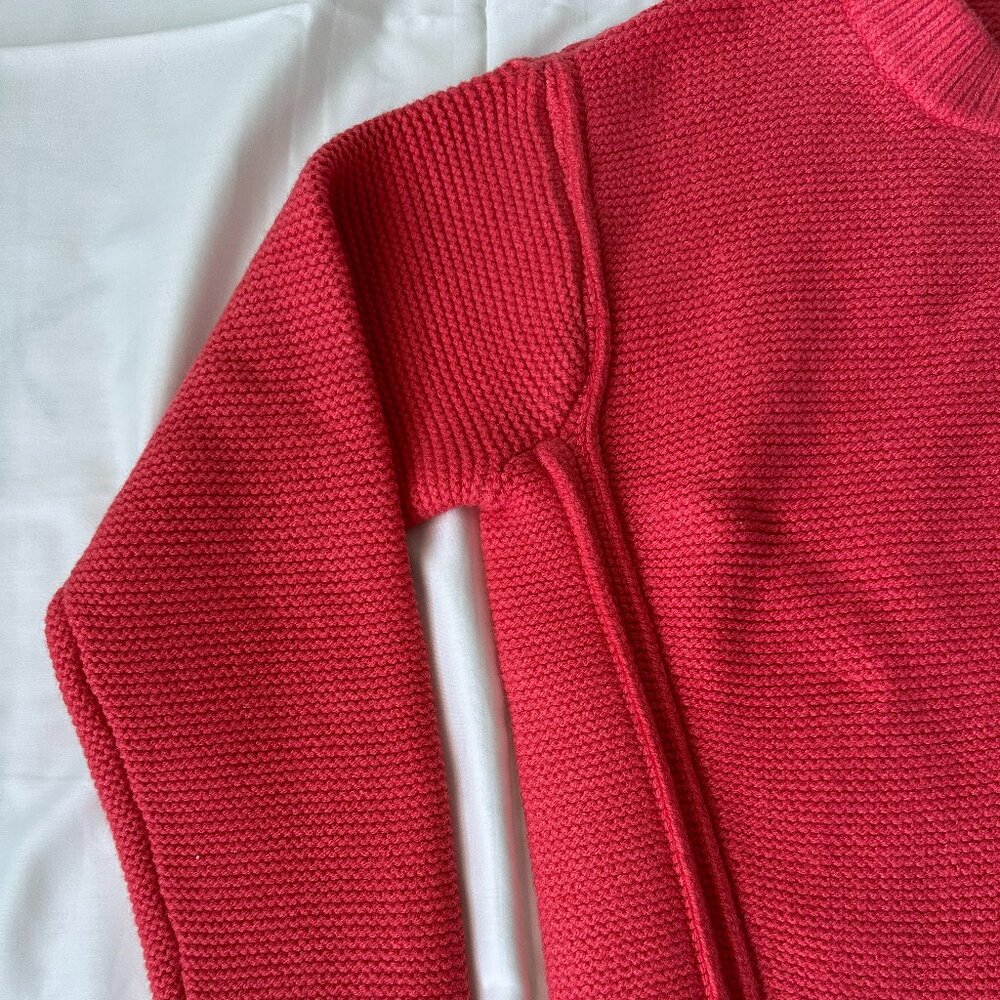 NWT Banana Republic Textured Stitch Pullover Sweater Coral Blossom | Women S - Picture 5 of 7